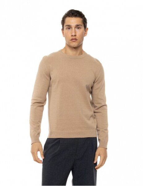 BISTON ΠΛΕΚΤΟ ΒΑΜΒΑΚΕΡΟ ΑΝΔΡΙΚΟ ΜΠΕΖ 54-206-015 REGULAR FIT