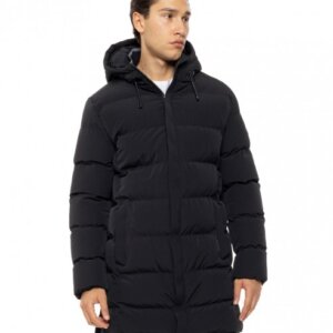 BISTON JACKET MIDI ΜΑΥΡΟ ΑΝΤΡΙΚΟ 54-201-100 REGULAR FIT