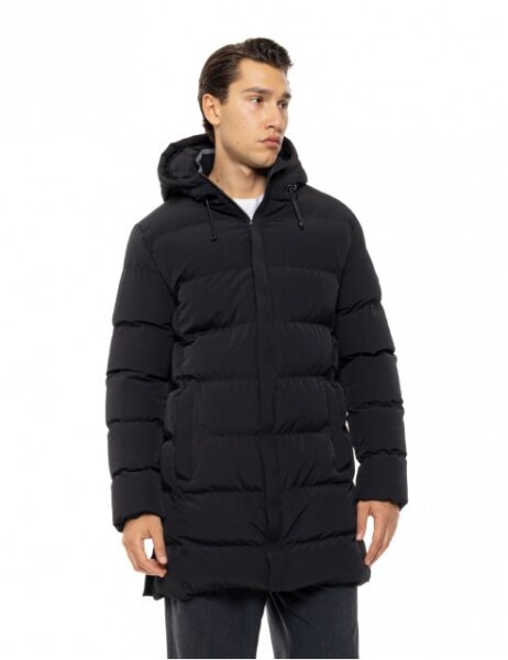 BISTON JACKET MIDI ΜΑΥΡΟ ΑΝΤΡΙΚΟ 54-201-100 REGULAR FIT