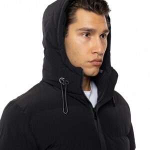 BISTON JACKET MIDI ΜΑΥΡΟ ΑΝΤΡΙΚΟ 54-201-100 REGULAR FIT