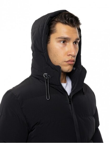 BISTON JACKET MIDI ΜΑΥΡΟ ΑΝΤΡΙΚΟ 54-201-100 REGULAR FIT