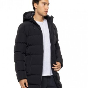 BISTON JACKET MIDI ΜΑΥΡΟ ΑΝΤΡΙΚΟ 54-201-100 REGULAR FIT