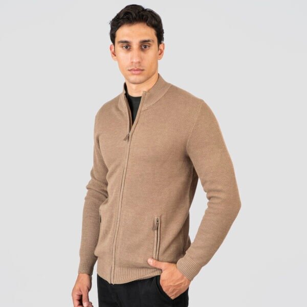 DOUBLE ΖΑΚΕΤΑ ΠΛΕΚΤΗ ΑΝΔΡΙΚΗ ΜΠΕΖ KNIT-8024 REGULAR FIT