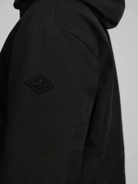 REPLAY JACKET ΑΝΔΡΙΚΟ ΜΑΥΡΟ ΜΑΚΡΥ M8477.000.85316.098 REGULAR FIT