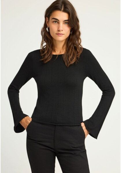 FUNKY BUDDHA ΠΛΕΚΤΟ ΓΥΝΑΙΚΕΙΟ ΜΑΥΡΟ FBL012-129-09 REGULAR FIT