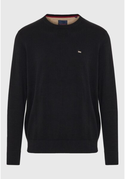 FUNKY BUDDHA ΠΛΕΚΤΟ ΒΑΜΒΑΚΕΡΟ ΑΝΔΡΙΚΟ ΜΑΥΡΟ FBM012-001-09 REGULAR FIT