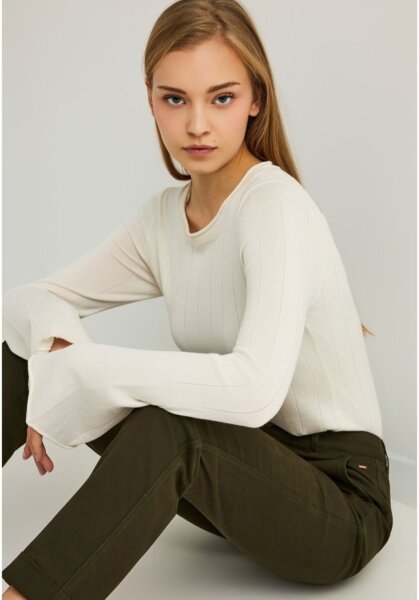 FUNKY BUDDHA ΠΛΕΚΤΟ ΓΥΝΑΙΚΕΙΟ ΛΕΥΚΟ ΜΕ PATTERN ΡΙΓΑΣ FBL012-129-09 REGULAR FIT