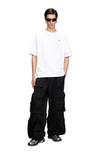 DIESEL T-SHIRT ΑΝΔΡΙΚΟ ΛΕΥΚΟ A16400-0QIAM-100 T-BOXT-R30 REGULAR FIT