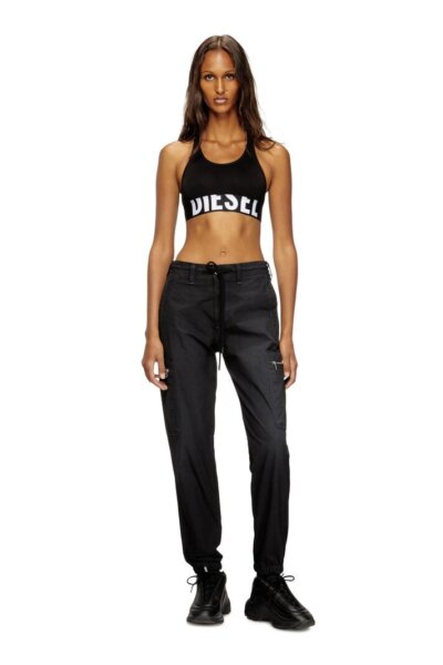 DIESEL TOP ΓΥΝΑΙΚΕΙΟ ΜΑΥΡΟ A14591-0HMAU-9XX UFSB-COTTON-RACE-BRALETTE-XL BRA