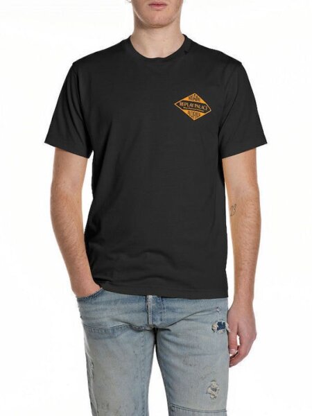 REPLAY T-SHIRT ΑΝΔΡΙΚΟ ΜΑΥΡΟ M3344.000.2660.098 REGULAR FIT