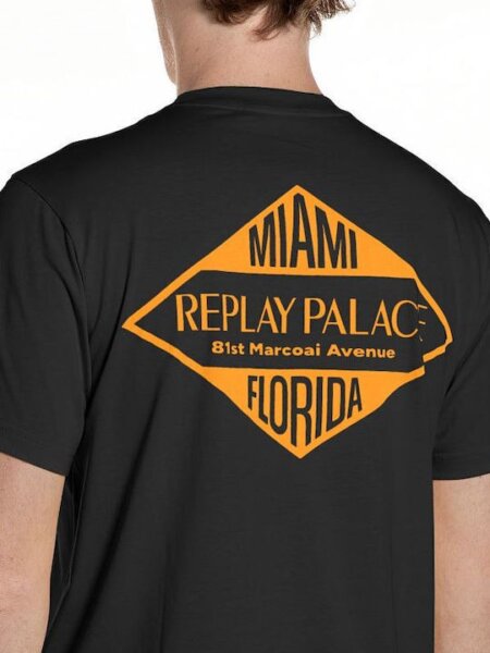 REPLAY T-SHIRT ΑΝΔΡΙΚΟ ΜΑΥΡΟ M3344.000.2660.098 REGULAR FIT