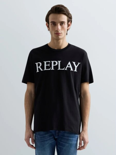 REPLAY T-SHIRT ΑΝΔΡΙΚΟ ΜΑΥΡΟ M3099.000.2660.098 REGULAR FIT