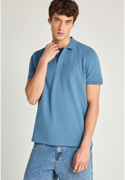 FUNKY BUDDHA POLO ΑΝΔΡΙΚΟ ΓΑΛΑΖΙΟ-BLUE HEAVEN FBM013-001-11 REGULAR FIT