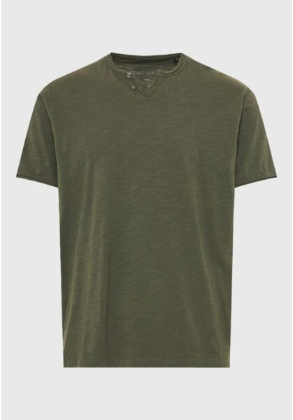 FUNKY BUDDHA T-SHIRT V-NECK ΑΝΔΡΙΚΟ ΧΑΚΙ FBM013-004-04 REGULAR FIT
