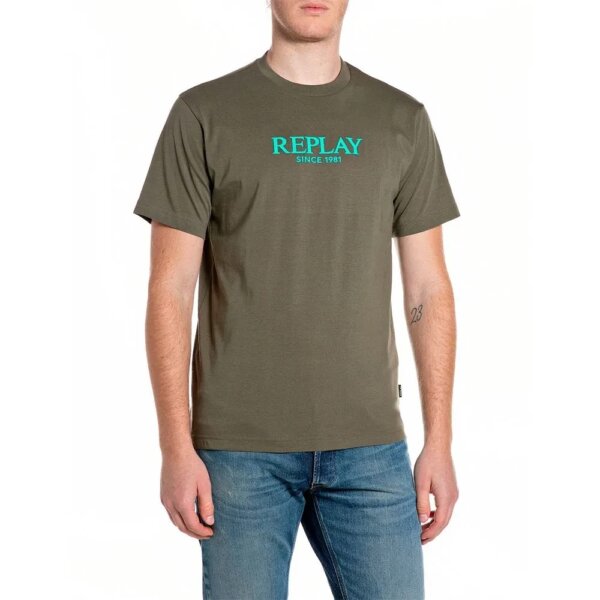 REPLAY T-SHIRT ΑΝΔΡΙΚΟ ΧΑΚΙ M3341.000.2660.851 REGULAR FIT