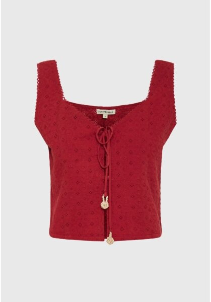 FUNKY BUDDHA CROP TOP ΓΥΝΑΙΚΕΙΟ BAKED APPLE FBL013-126-17 REGULAR FIT