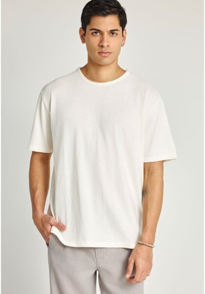 FUNKY BUDDHA T-SHIRT ΦΛΑΜΑ ΑΝΔΡΙΚΟ ΛΕΥΚΟ FBM013-309-04 RELAXED FIT