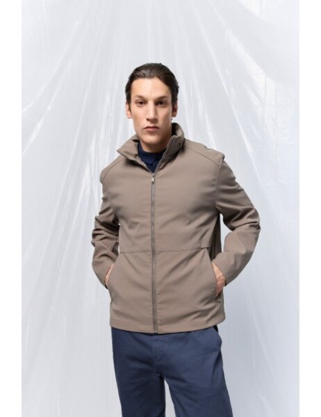 BISTON JACKET ΑΝΤΡΙΚΟ ΧΑΚΙ 53-201-004 REGULAR FIT