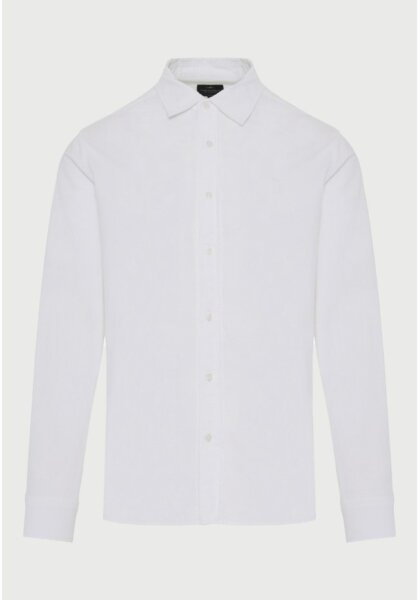 FUNKY BUDDHA ΠΟΥΚΑΜΙΣΟ OXFORD ΑΝΤΡΙΚΟ ΛΕΥΚΟ FBM013-051-05 REGULAR FIT