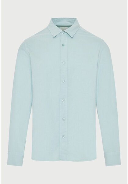 FUNKY BUDDHA ΠΟΥΚΑΜΙΣΟ OXFORD ΑΝΤΡΙΚΟ ΜΕΝΤΑ-CLOUD BLUE FBM013-051-05 REGULAR FIT