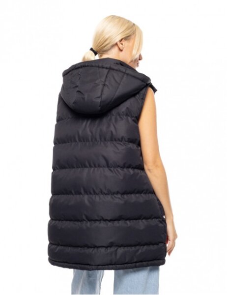 BISTON JACKET ΑΜΑΝΙΚΟ ΓΥΝΑΙΚΕΙΟ MIDI ΜΑΥΡΟ 52-102-006 REGULAR FIT