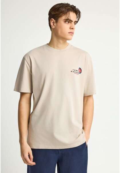 FUNKY BUDDHA T-SHIRT ΑΝΔΡΙΚΟ FOG FBM013-087-04 RELAXED FIT