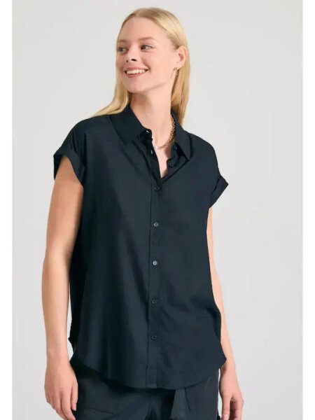 FUNKY BUDDHA ΠΟΥΚΑΜΙΣΟ ΓΥΝΑΙΚΕΙΟ ΜΑΥΡΟ FBL013-100-05 REGULAR FIT