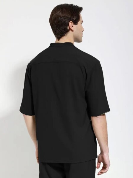 TRESOR ΠΟΥΚΑΜΙΣΟ ΚΟΝΤΟΜΑΝΙΚΟ ΜΑΥΡΟ 2705-1 CLAUDIO-1 REGULAR FIT