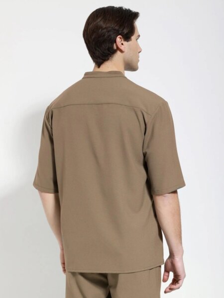 TRESOR ΠΟΥΚΑΜΙΣΟ KONTOMANIKO ΜΠΕΖ ΣΚΟΥΡΟ 2705-1 CLAUDIO-1 REGULAR FIT