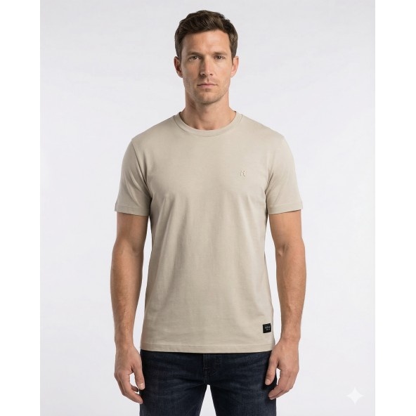 REPLAY T-SHIRT ΑΝΔΡΙΚΟ ΜΠΕΖ M3097.000.2660.858 REGULAR FIT