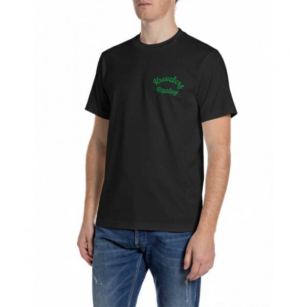 REPLAY T-SHIRT ΑΝΔΡΙΚΟ ΜΑΥΡΟ M3536.000.23608P.098 REGULAR FIT