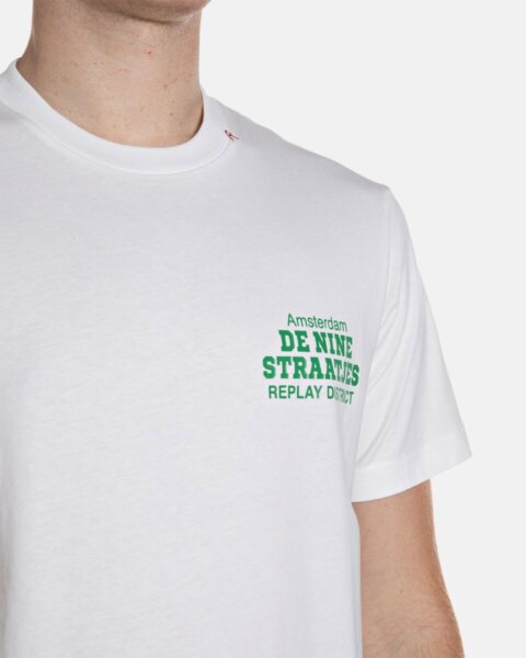 REPLAY T-SHIRT ΑΝΔΡΙΚΟ ΛΕΥΚΟ M3547.000.23608P.011 REGULAR FIT