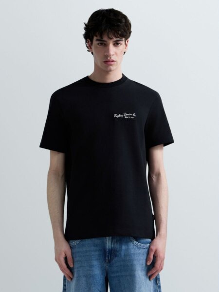 REPLAY T-SHIRT ΑΝΔΡΙΚΟ ΜΑΥΡΟ M3419.000.23804.098 REGULAR FIT