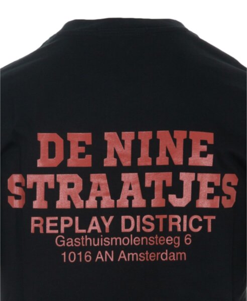 REPLAY T-SHIRT ΑΝΔΡΙΚΟ ΜΑΥΡΟ M3547.000.23608P.098 REGULAR FIT