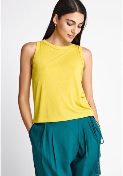 FUNKY BUDDHA T-SHIRT ΓΥΝΑΙΚΕΙΟ LEMONGRASS FBL013-112-04 REGULAR FIT