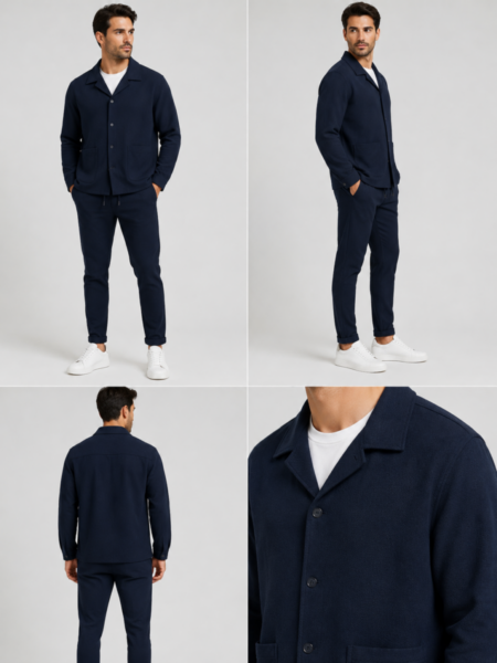 SIDE EFFECT ΠΟΥΚΑΜΙΣΟ-OVER ΑΝΔΡΙΚΟ ΜΠΛΕ J-6274-02 REGULAR FIT