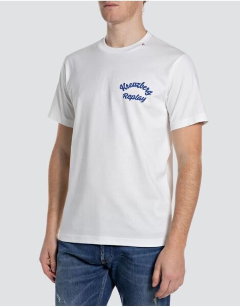 REPLAY T-SHIRT ΑΝΔΡΙΚΟ ΛΕΥΚΟ M3536.000.23608P REGULAR FIT