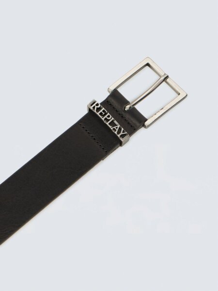 REPLAY ΖΩΝΗ ΑΝΤΡΙΚΗ ΔΕΡΜΑ ΜΑΥΡΟ AM2710.000.A1204.0094