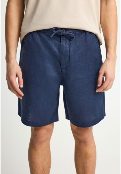 FUNKY BUDDHA ΒΕΡΜΟΥΔΑ ΛΙΝΗ ΑΝΤΡΙΚΗ ΜΠΛΕ-NAVY FBM013-009-03 REGULAR FIT