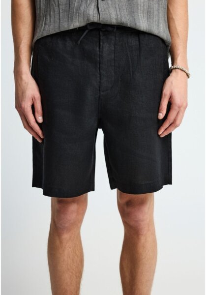 FUNKY BUDDHA ΒΕΡΜΟΥΔΑ ΛΙΝΗ ΑΝΤΡΙΚΗ ΜΑΥΡΗ FBM013-009-03 REGULAR FIT