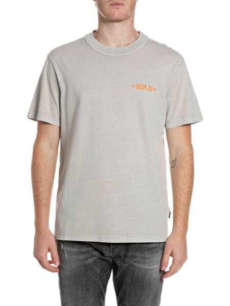 REPLAY T-SHIRT ΑΝΔΡΙΚΟ ΓΚΡΙ M3398.000.22662N.772 REGULAR FIT