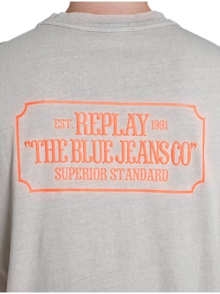 REPLAY T-SHIRT ΑΝΔΡΙΚΟ ΓΚΡΙ M3398.000.22662N.772 REGULAR FIT