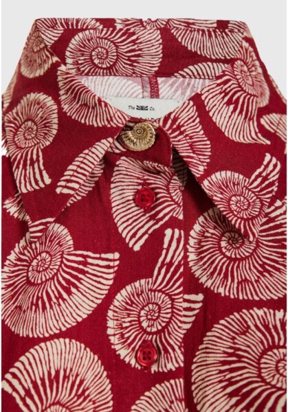 FUNKY BUDDHA ΠΟΥΚΑΜΙΣΟ ΓΥΝΑΙΚΕΙΟ ΜΕ PRINT BAKED APPLE FBL013-115-05 RELAXED FIT