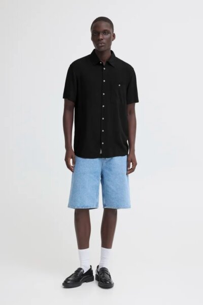 BLEND ΠΟΥΚΑΜΙΣΟ ΚΟΝΤΟΜΑΝΙΚΟ ΑΝΔΡΙΚΟ ΜΑΥΡΟ BHELLIOT 20716363-194007 REGULAR FIT