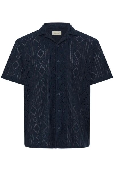 BLEND ΠΟΥΚΑΜΙΣΟ ΚΟΝΤΟΜΑΝΙΚΟ ΑΝΔΡΙΚΟ ΜΠΛΕ ΣΚΟΥΡΟ BHAKON 20720708-194011 REGULAR FIT