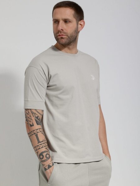 TRESOR T-SHIRT ΑΝΔΡΙΚΟ ΓΚΡΙ ASPEN 207112 REGULAR FIT