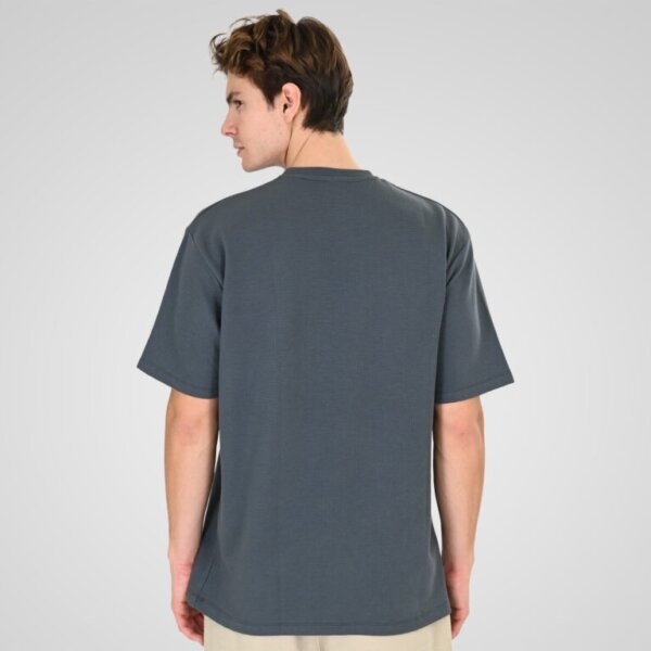 DOUBLE T-SHIRT ΑΝΔΡΙΚΟ WAFFLE EFFECT ΑΝΘΡΑΚΙ 261TS-9151 REGULAR FIT
