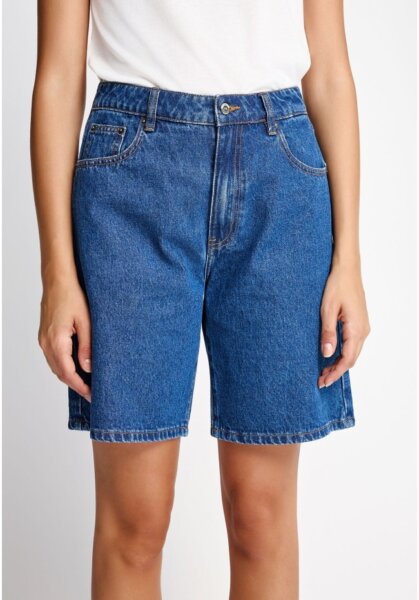 FUNKY BUDDHA ΣΟΡΤΣ DENIM ΓΥΝΑΙΚΕΙΟ MD BLUE FBL013-161-03 REGULAR FIT