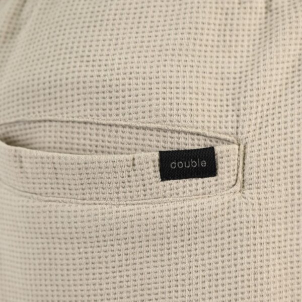 DOUBLE ΒΕΡΜΟΥΔΑ ΑΝΔΡΙΚΗ WAFFLE ΜΠΕΖ 261MS-6033 REGULAR FIT