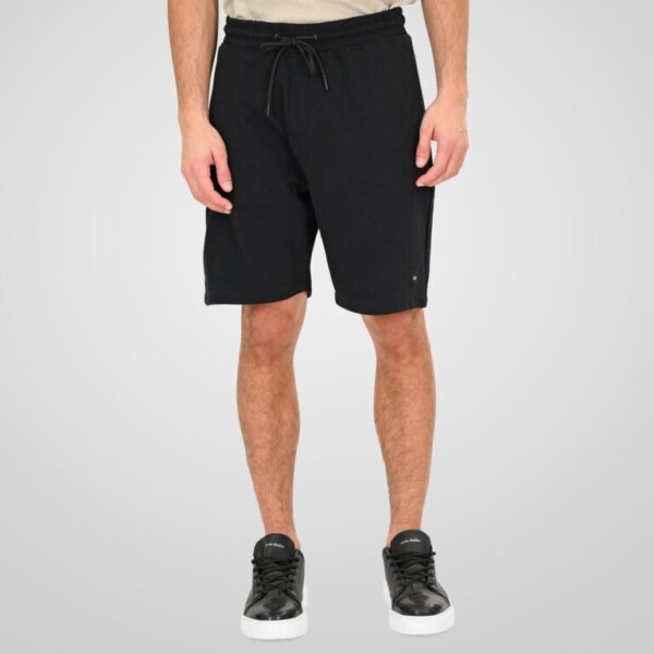 DOUBLE ΒΕΡΜΟΥΔΑ ΑΝΔΡΙΚΗ WAFFLE ΜΑΥΡΗ 261MS-6033 REGULAR FIT